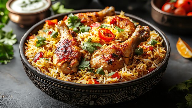 Fry Biryani 2, Butter Naan(4pes),Chicken masala, Pespi 500 ml